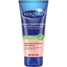 Face wash tube, blue cap and blue/pink body with NOXZEMA label