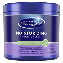 Noxzema moisturizing cleanser cream jar with blue lid, 12 oz