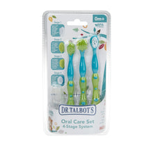 Dr. Talbot’s Oral Care Set 4-Stage System blister pack with 4 brush pieces