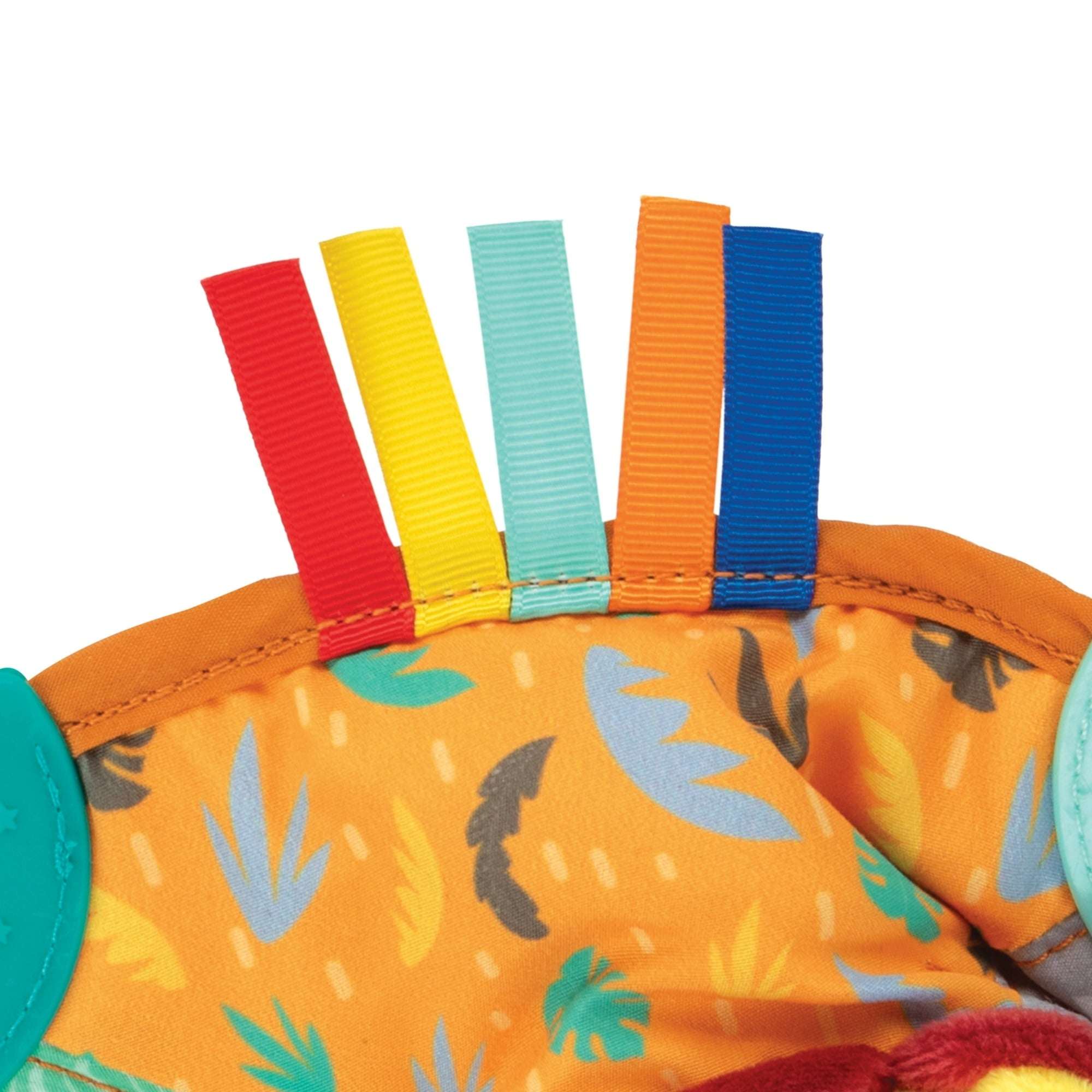 Nuby Teething Blankie and Teether Toy for Babies, Multicolor Lion Design