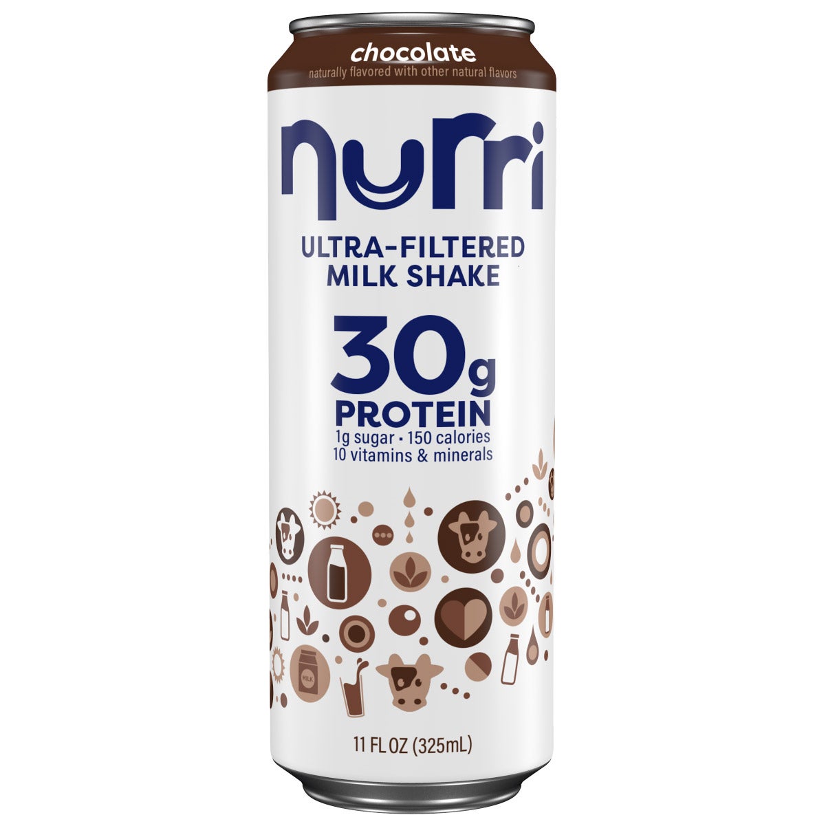 Nurri 30g Protein Shake, Chocolate, 11 fl oz, 12-pack
