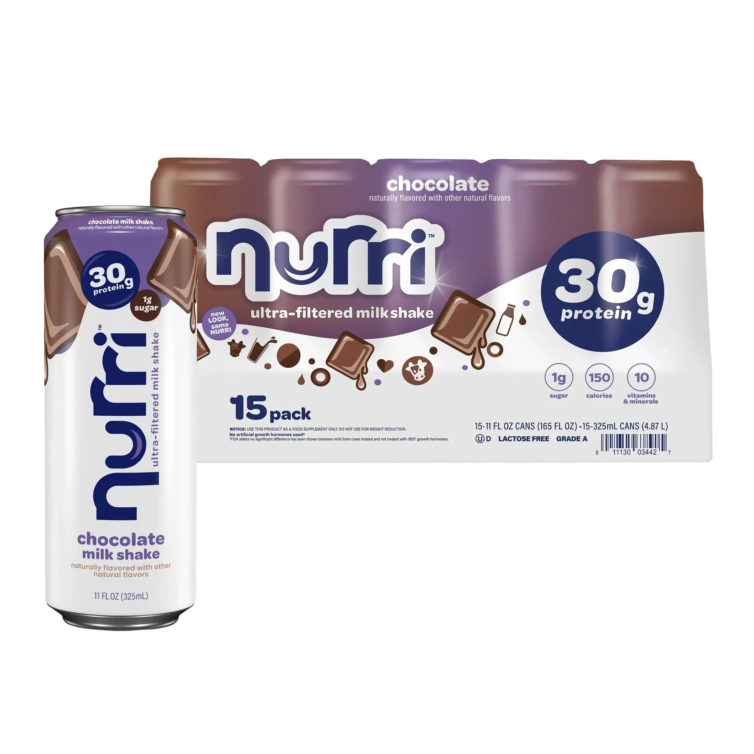 Nurri 30g Protein Shake, 11 fl oz, 15-pack