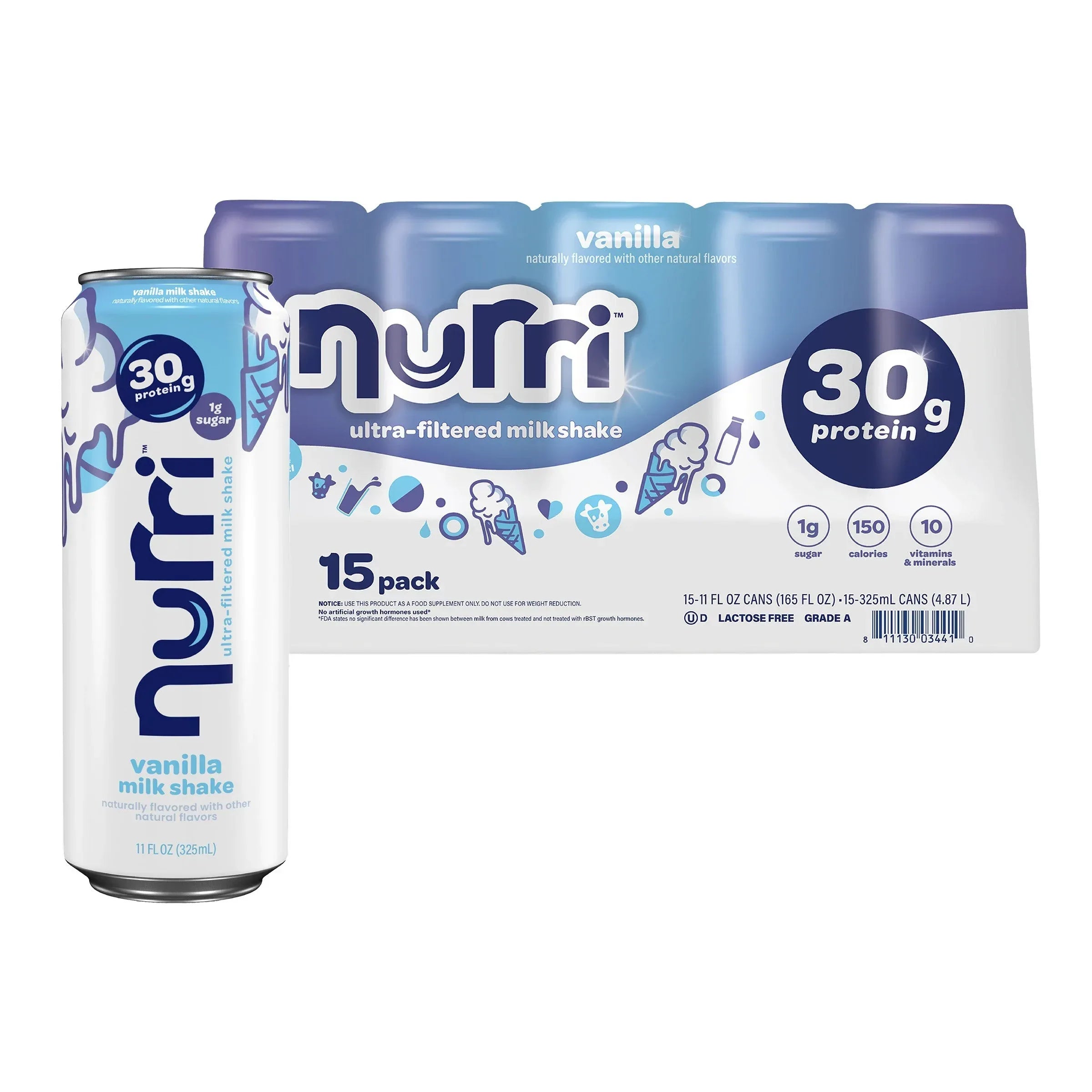 Nurri 30g Protein Shake, 11 fl oz, 15-pack