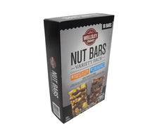 Wellsley Farms Nut Bars variety pack box, side view with 18 bars label