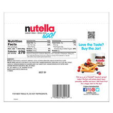Hazelnut cocoa spread jar nutrition label, barcode and ingredient text panel