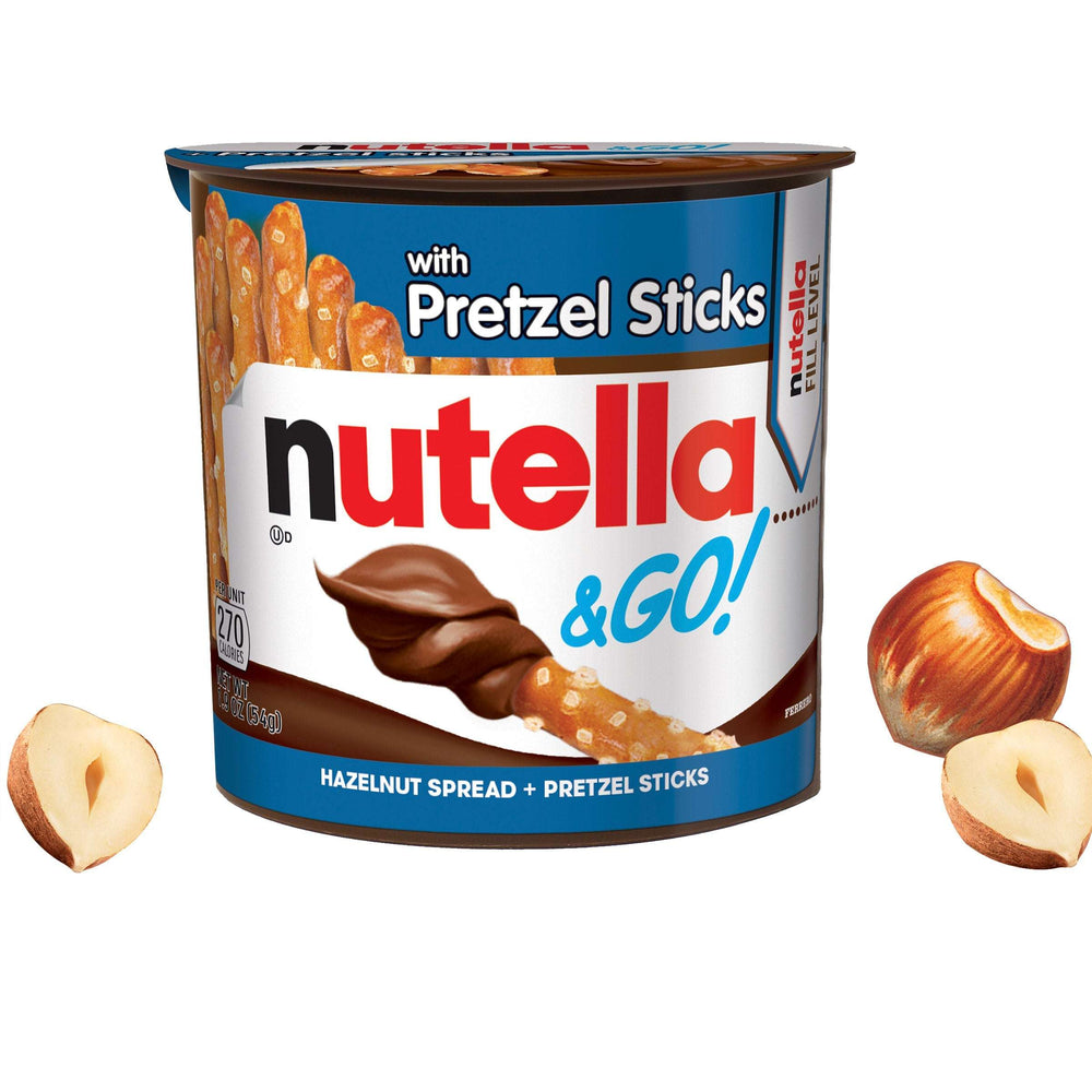 Nutella & GO! Hazelnut and Cocoa Spread With Pretzels, 1.9 oz, 16 Pack