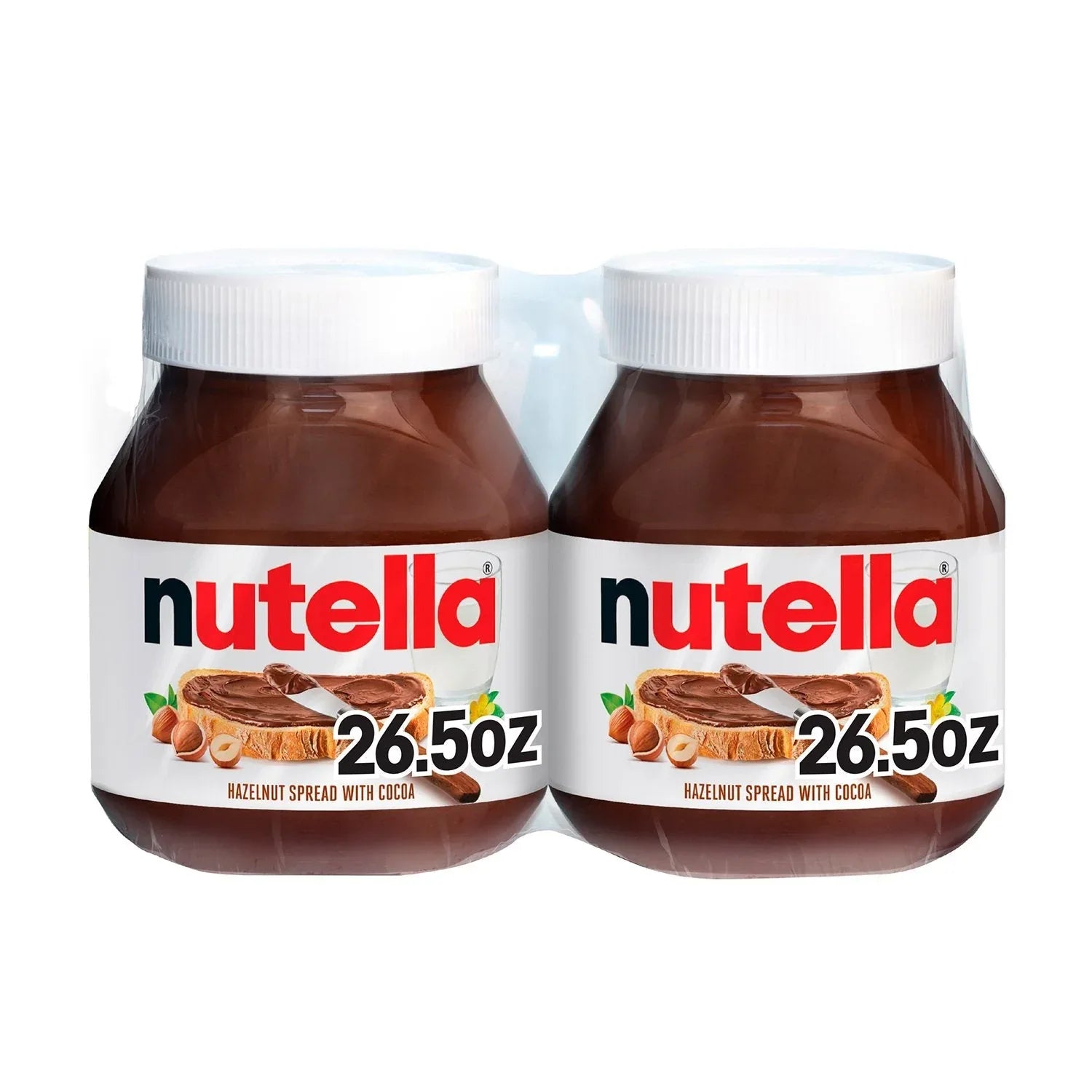 Nutella Hazelnut Spread with Cocoa, 26.5 oz., 2 pk. - USA MEGA SHOP
