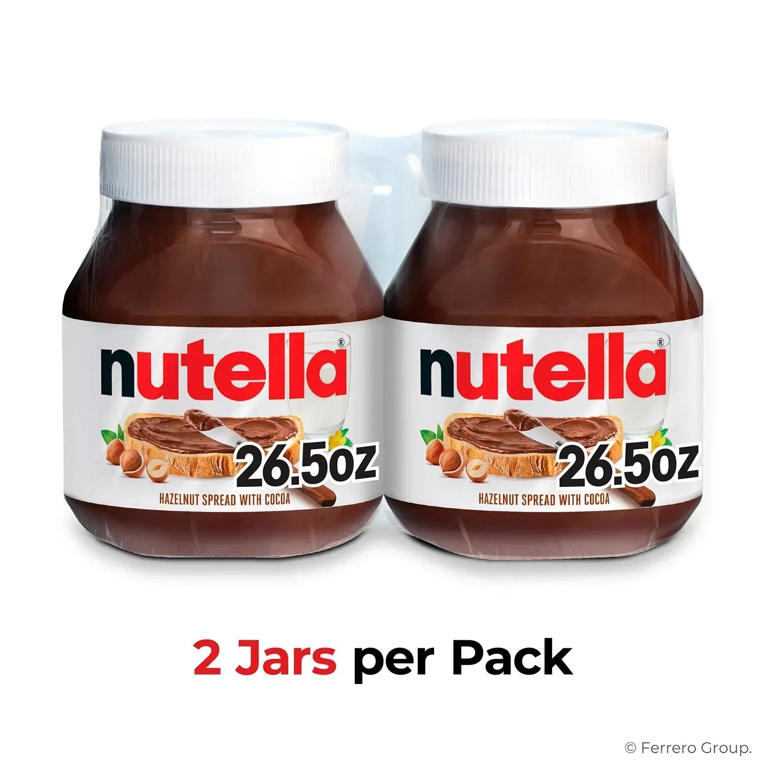 Nutella Hazelnut Spread with Cocoa, 26.5 oz., 2 pk.