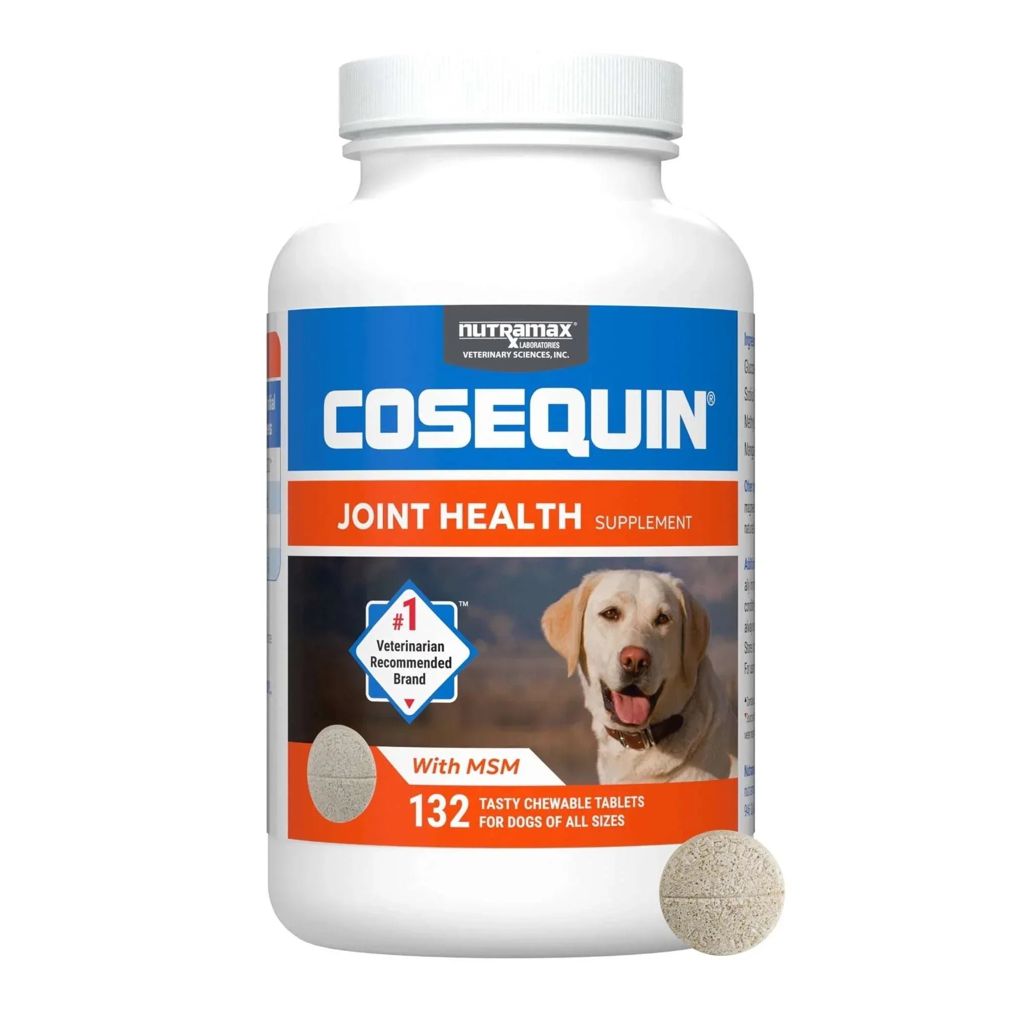 Nutramax Cosequin for Dogs Joint Health Supplement, Chewable Tablets, 60 Count