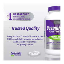 Trusted quality supplement card with #1 researched claim and bottle with capsules
