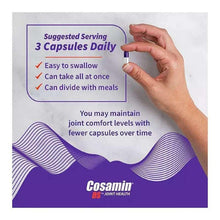 Supplement label card showing suggested serving instructions and pill graphic