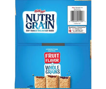 Kellogg’s Nutri-Grain soft baked breakfast bars package with fruit flavor & whole grains