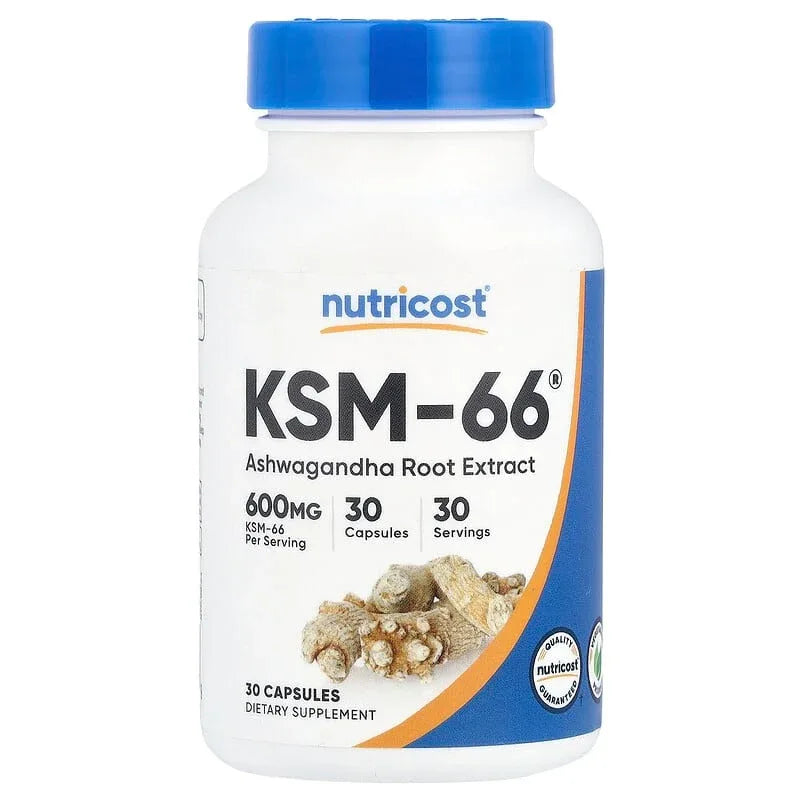 Nutricost, KSM-66, Ashwagandha Root Extract, 600 mg, Capsules