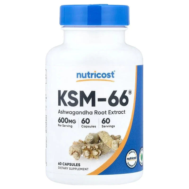 Nutricost, KSM-66, Ashwagandha Root Extract, 600 mg, Capsules