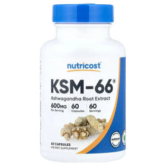 Nutricost, KSM-66, Ashwagandha Root Extract, 600 mg, Capsules