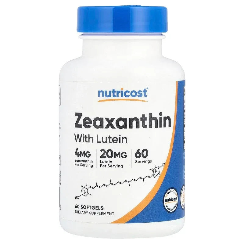 Nutricost, Zeaxanthin with Lutein, Softgels