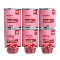 Nutrient Survival Freeze Dried Strawberries, 6-count, 138 Total Servings