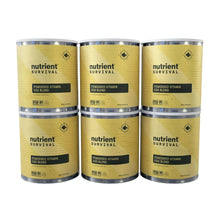 Powdered vitamin eggs 6-pack cans, gold and silver lids