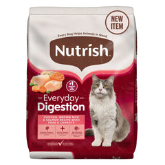 Nutrish Everyday Digestion Chicken Brown Rice and Salmon Recipe with Veggies Dry Cat Food, 13lb Bag - USA MEGA SHOP