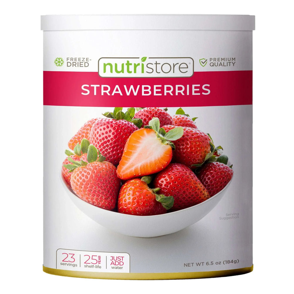Nutristore Freeze Dried Strawberries 6-count (138 Total Servings) - USA MEGA SHOP