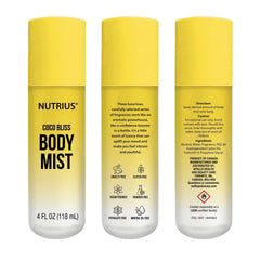 Nutrius Body Mist, 4 fl oz, 3-pack - USA MEGA SHOP