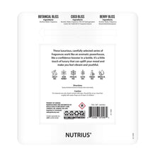Nutrius Body Mist 3-pack back label with ingredients and directions