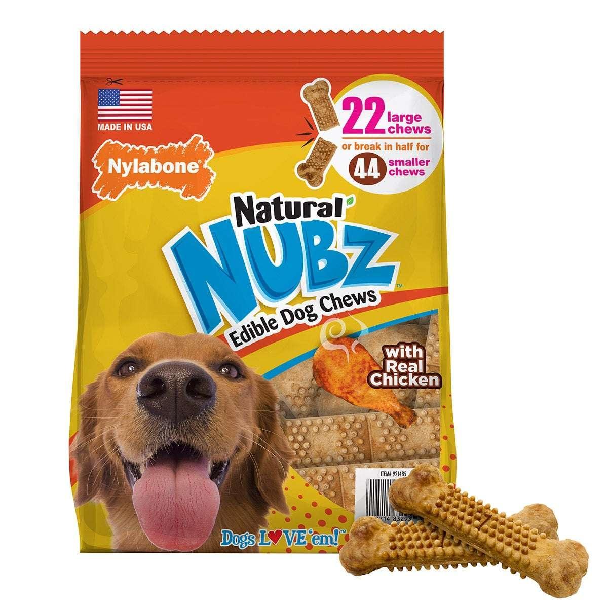 Nylabone NUBZ Dog Chews, 22-count, 2-pack - USA MEGA SHOP