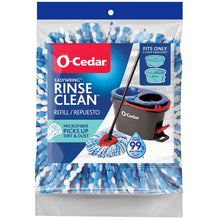 O-Cedar RinseClean microfiber spin mop head refill pack