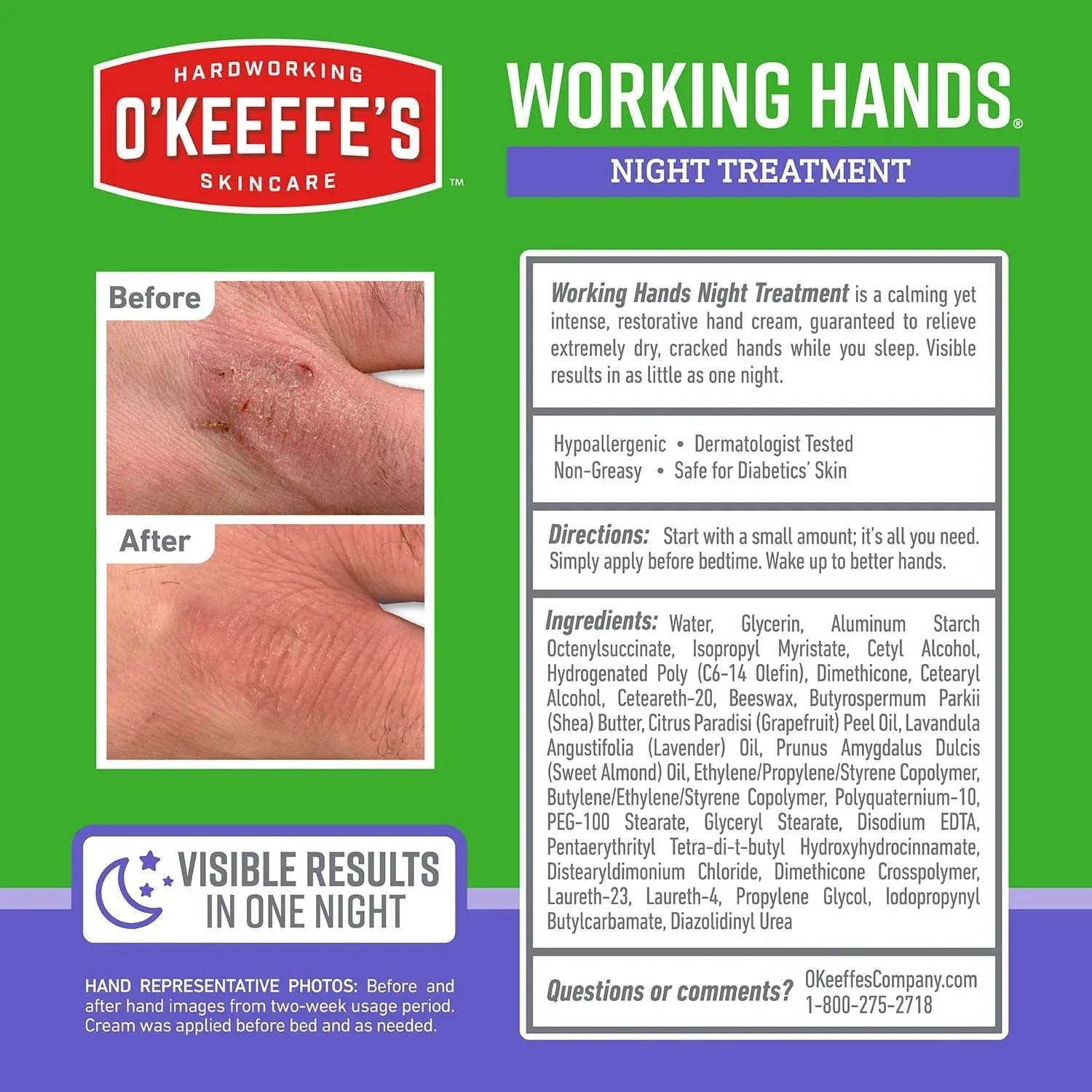 O'Keeffe's Working Hands and Night Treatment, 3 oz., 3 pk. - USA MEGA SHOP
