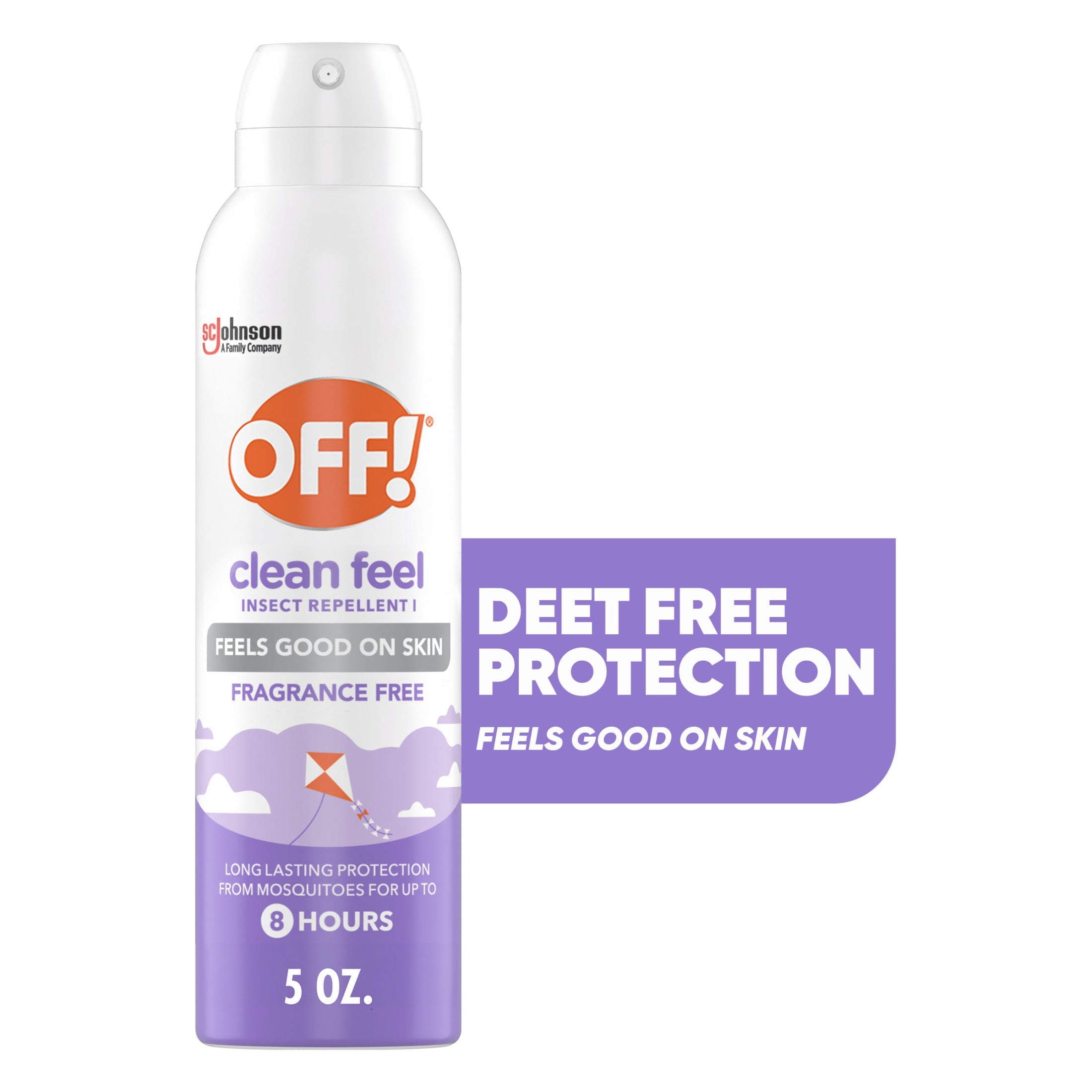 OFF! Clean Feel Picaridin Insect Repellent Aerosol, Mosquito & Bug Spray, 5 oz