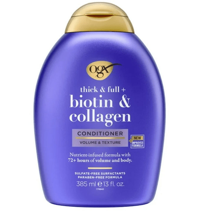 OGX Thick & Full + Biotin & Collagen Volumizing Hair Shampoo and Conditioner Duo, 13 fl oz