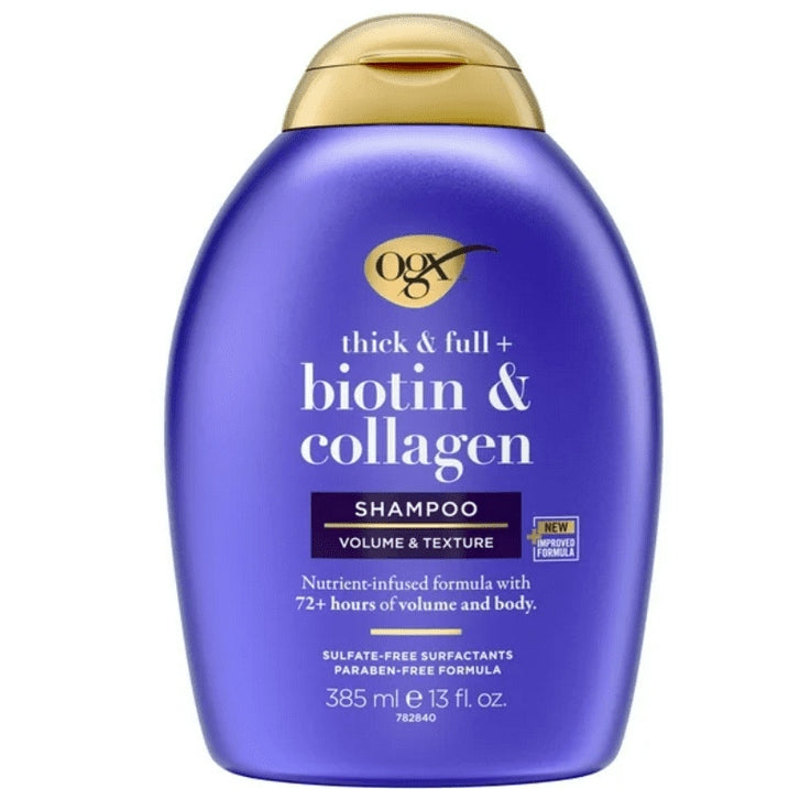 OGX Thick & Full + Biotin & Collagen Volumizing Hair Shampoo and Conditioner Duo, 13 fl oz