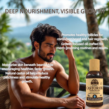 OKAY for Men Castor Oil hair & beard oil bottle with bamboo cap