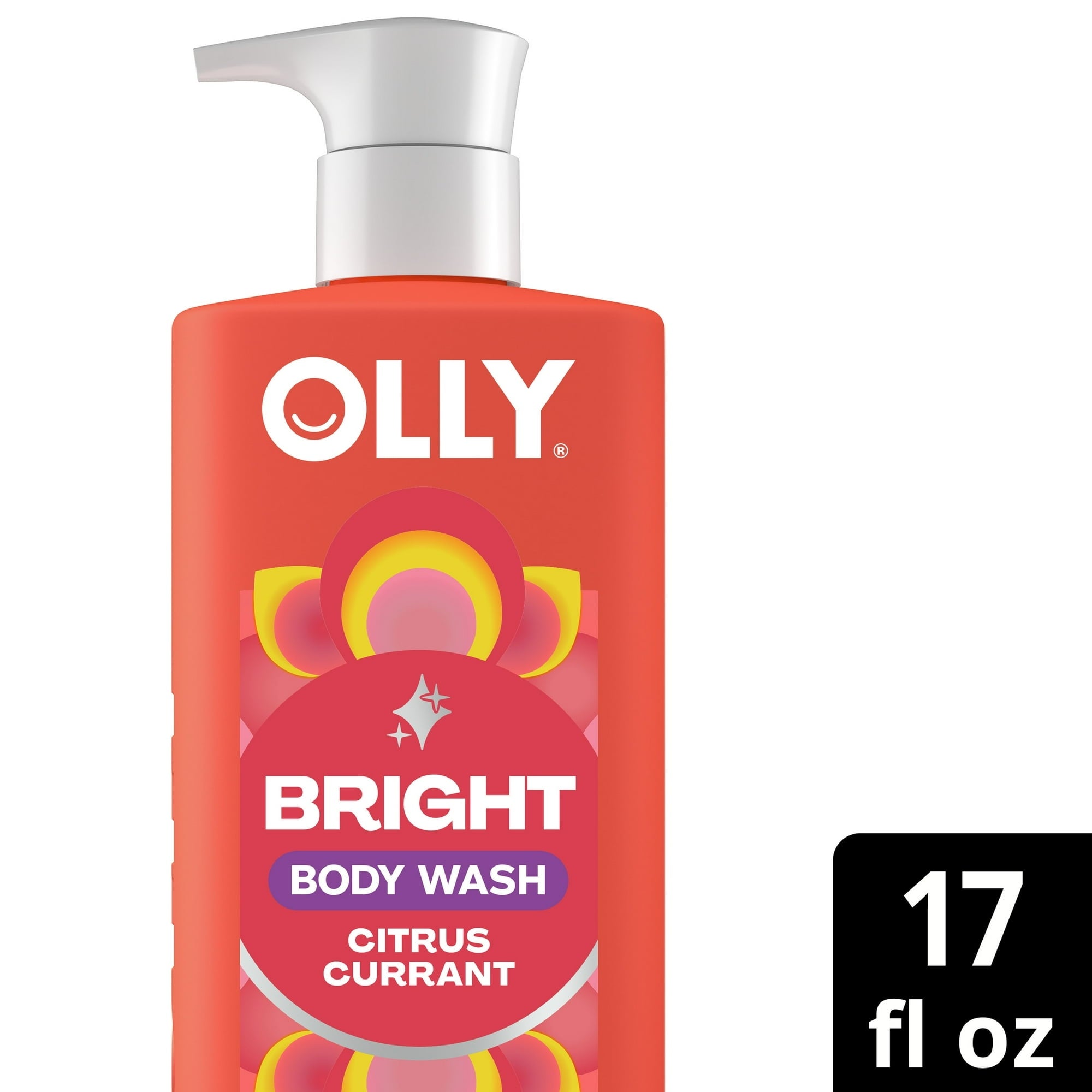 OLLY Bright Body Wash Repairs & Brightens Skin Citrus Currant, 17 oz