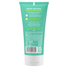 OLLY Revive body scrub back panel with directions, ingredients, and barcode