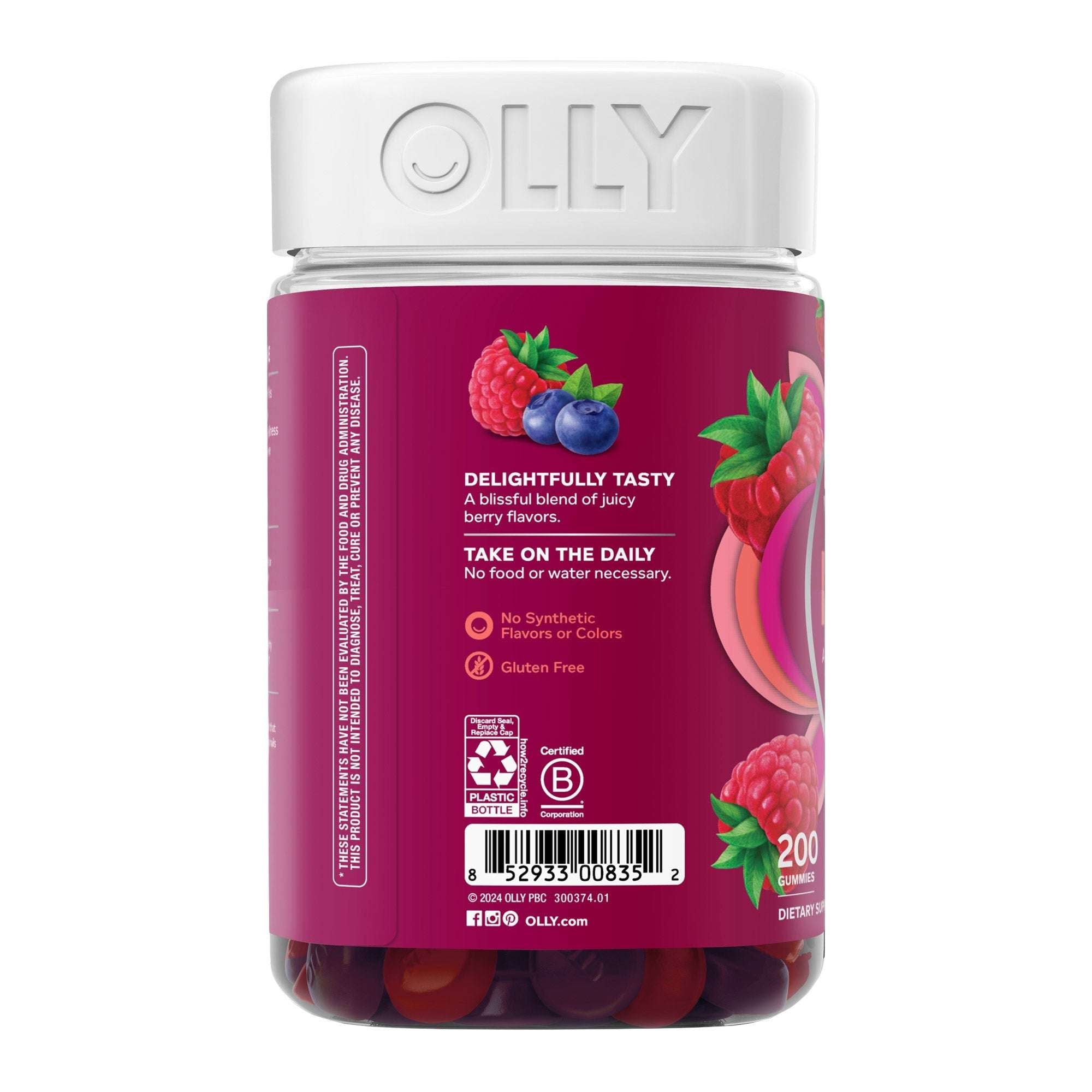 OLLY Women's Multivitamin Gummy, 200 Gummies