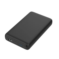 onn 10,000 mAh Dual USB-C/USB-A Port Portable Battery, Black