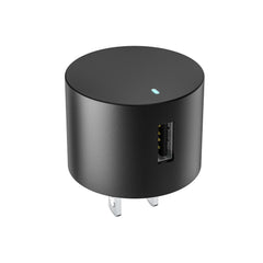 onn 12W Single USB-A Port Wall Charger, Foldable Plug, Black - Compatible with iPhone, Samsung Galaxy, Note, Pixel Devices iPad Pro, & More