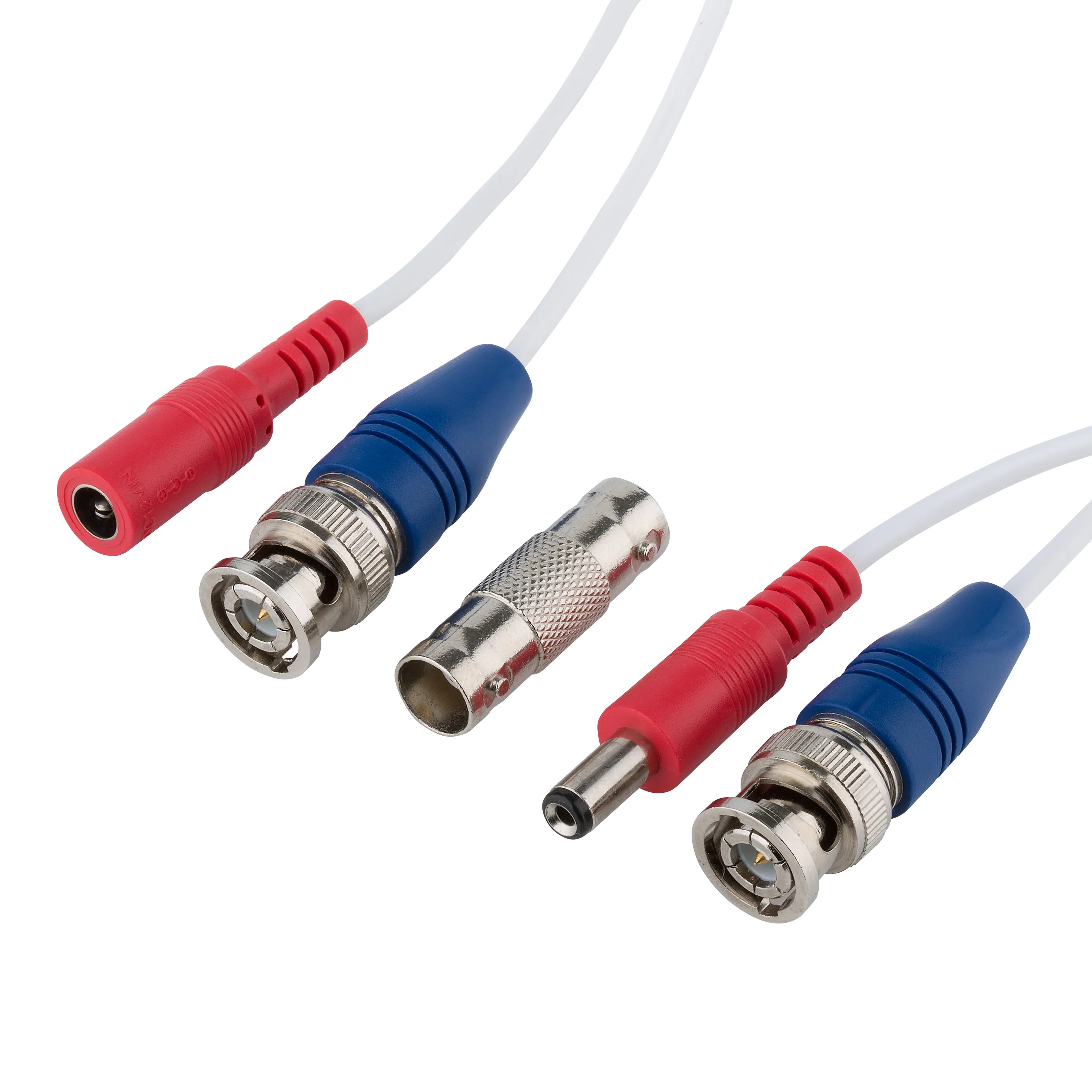 onn 100' BNC Security Cable, White