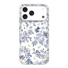 onn Blue Toile Phone Case for iPhone 17 Pro Max