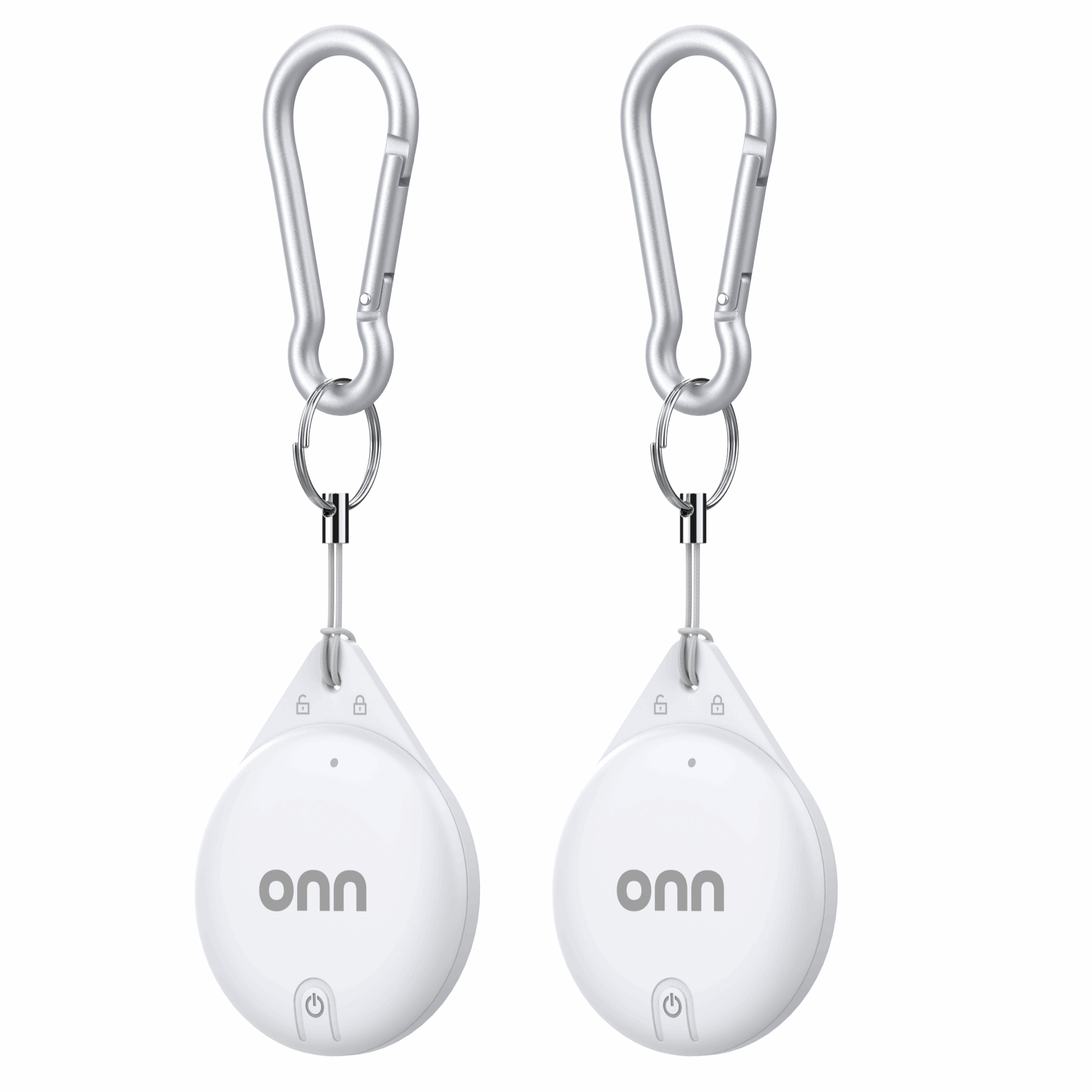onn Wireless Item Locator 2-Pack, MFi Certified, Blue