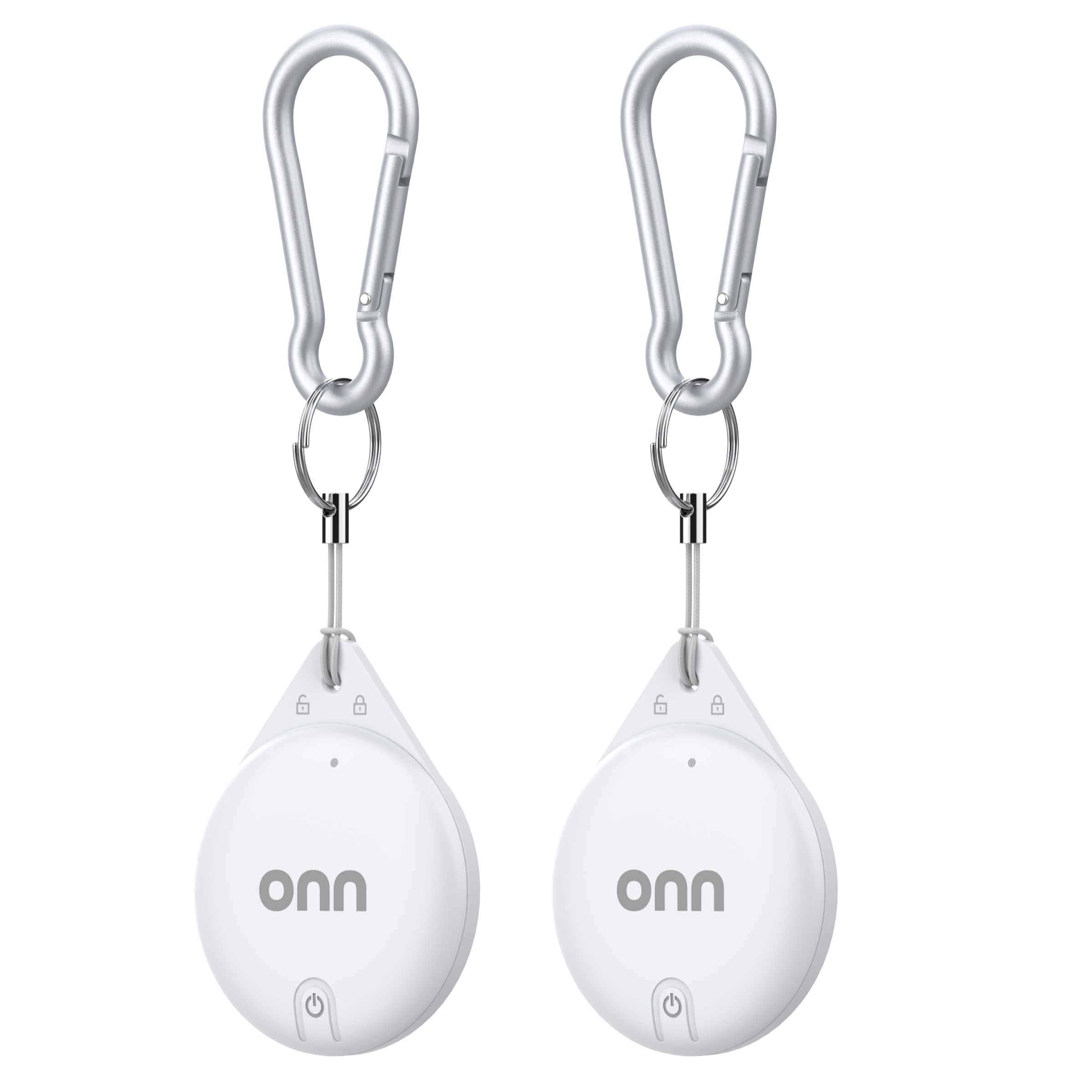 onn Wireless Item Locator 2-Pack, MFi Certified, Blue