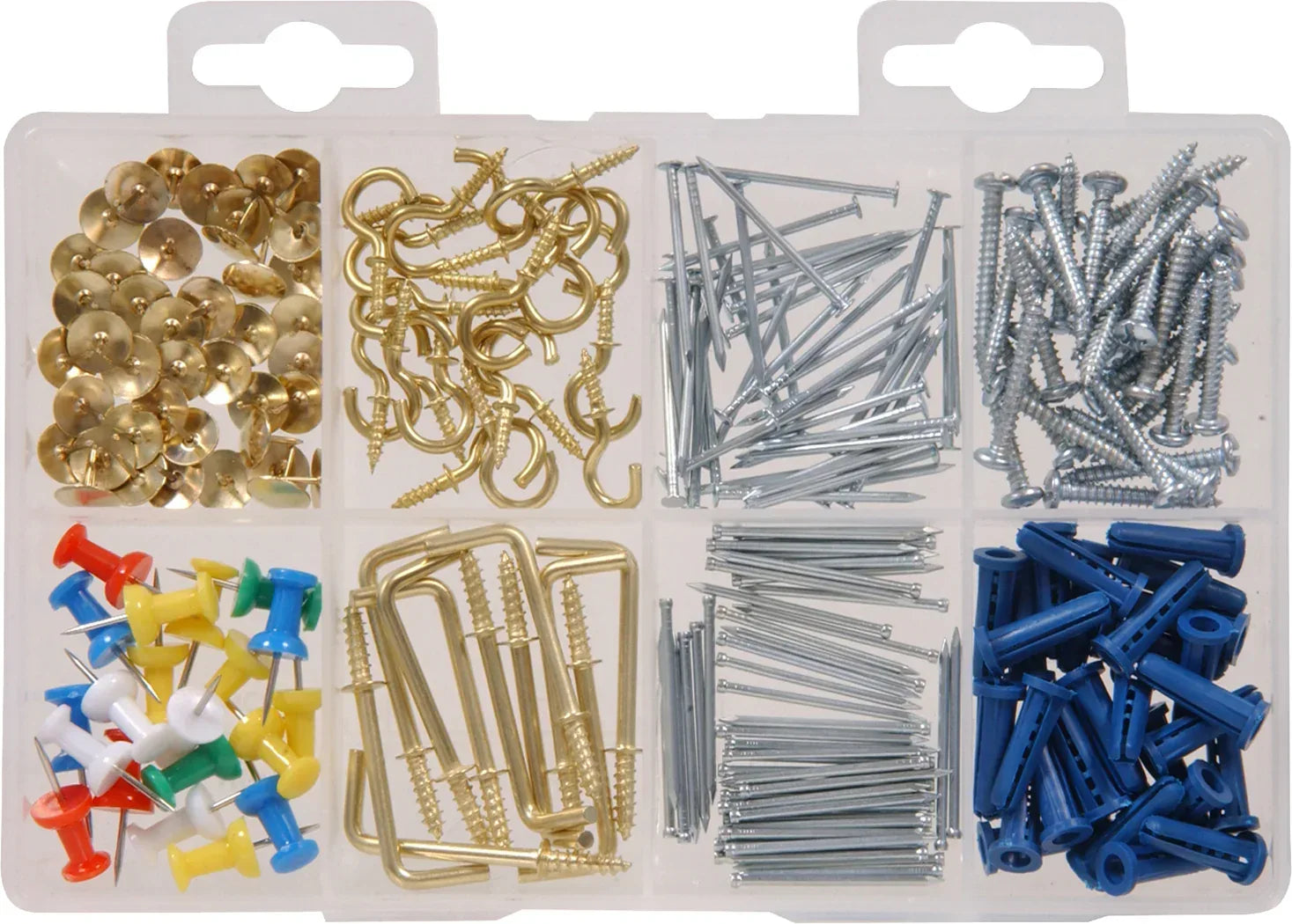 Ook Kids Safe Picture Hanging Kit, ReadyNail, 10-75 lbs, Steel, Brass, Gold, 24 pack