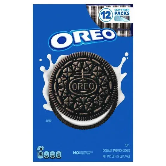 OREO Chocolate Sandwich Cookies, Stay Fresh Packs, 12-Count