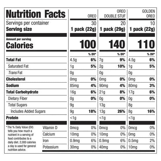 OREO Sandwich Cookies, Variety Pack, 60-count - USA MEGA SHOP