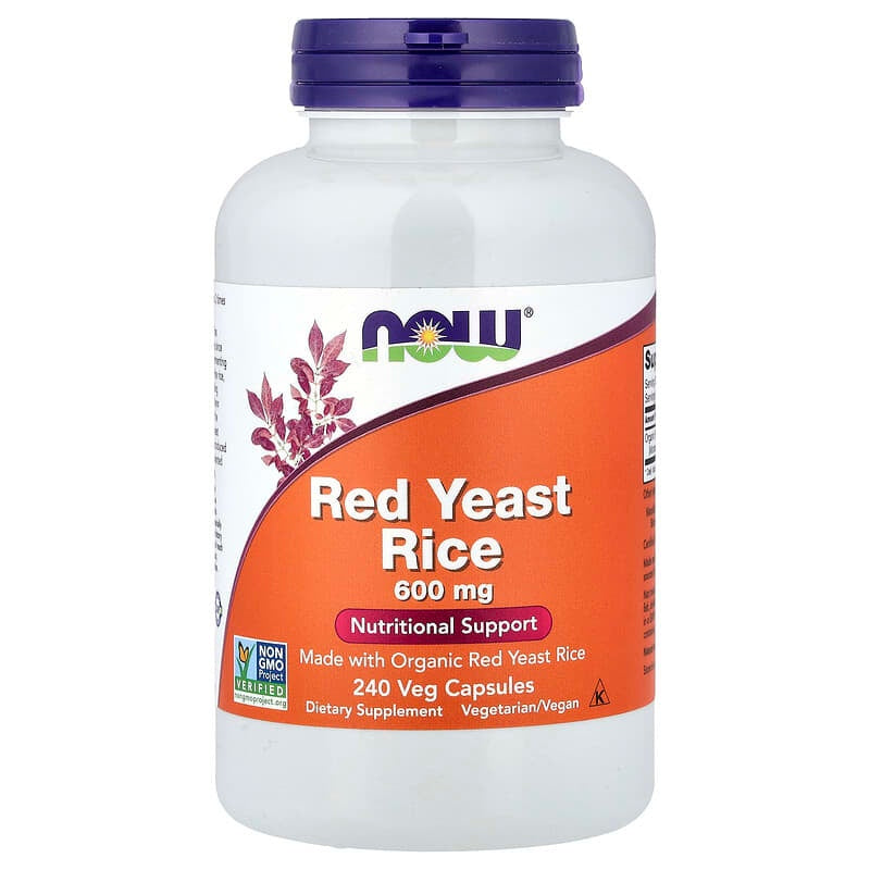 NOW Foods, Red Yeast Rice, Veg Capsules (600 mg per Capsule)