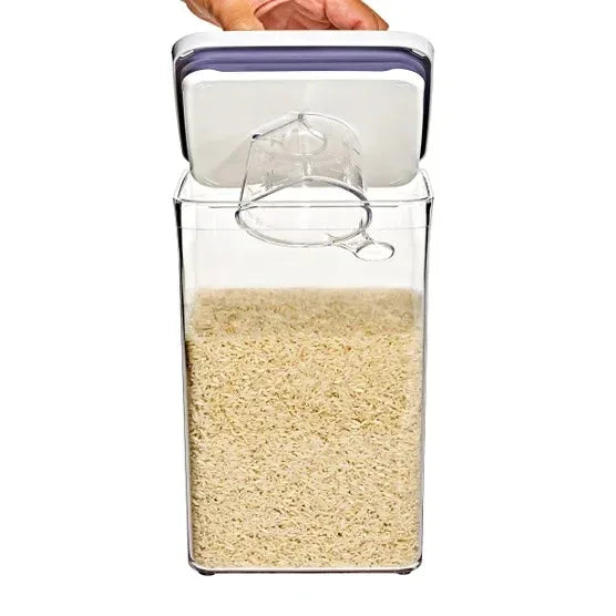OXO SoftWorks 4-piece POP Container Set with Rice Measuring Cup & Scoop