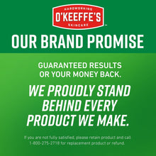 O’Keeffe’s brand promise guarantee graphic for every product made