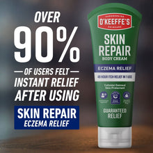 O’Keeffe’s Skin Repair body cream tube with over 90% instant relief claim