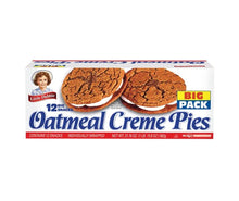 Little Debbie Oatmeal Creme Pies 12-count Big Pack snack box with two pies